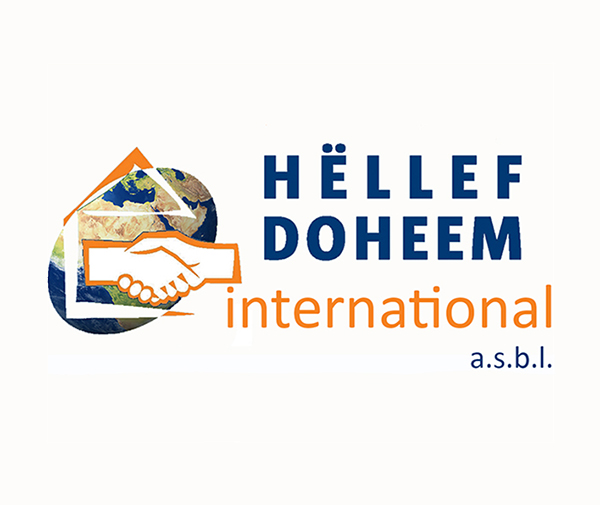Logo Hëllef Doheem International asbl